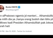 Terbongkar! Pendukung Prabowo Ini Dulu Bilang Hanya Orang Bodoh dan Iblis yang Dukung Prabowo Jadi Presiden