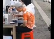 Beredar Video Ganjar Pranowo Dicuekin Warga Saat Makan Mie Ayam di Jakarta