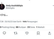 Duh! Prof Jimly Respon Kicauan Netizen dengan Sebutan Binatang, Lalu Dihapus
