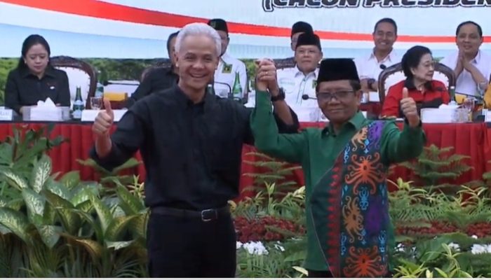 Ini Pidato Lengkap Mahfud MD Usai Diumumkan Jadi Cawapres Ganjar