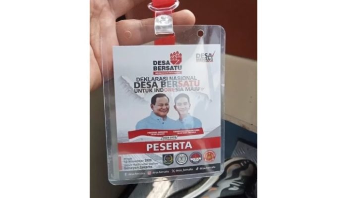 Deklarasi Desa Bersatu yang Dihadiri Gibran Dinyatakan Langgar UU