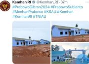 Akun X Resmi Kemhan RI Terciduk Bikin Tagar #PrabowoGibran2024