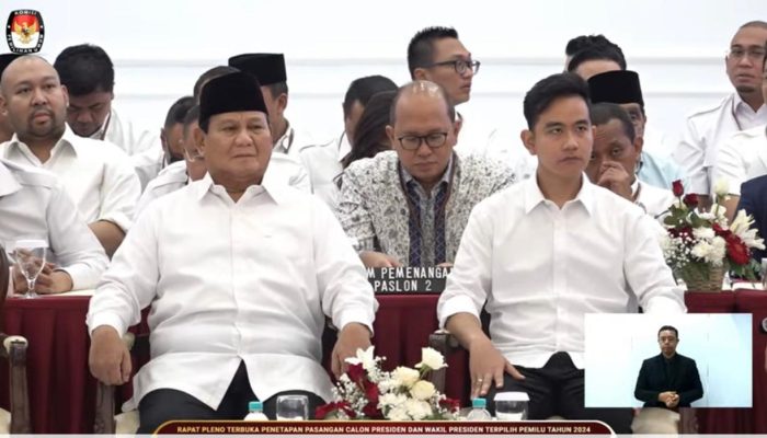 Sah! KPU Tetapkan Prabowo-Gibran Jadi Presiden dan Wakil Presiden Terpilih 2024