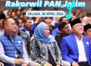 Bupati Sumenep Fauzi Terciduk Hadiri Rakorwil PAN Jatim, Sinyal Buat Pilgub 2024?