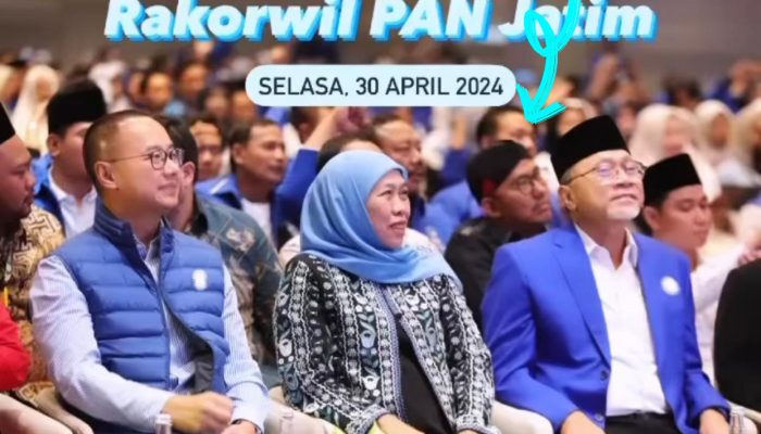 Bupati Sumenep Fauzi Terciduk Hadiri Rakorwil PAN Jatim, Sinyal Buat Pilgub 2024?
