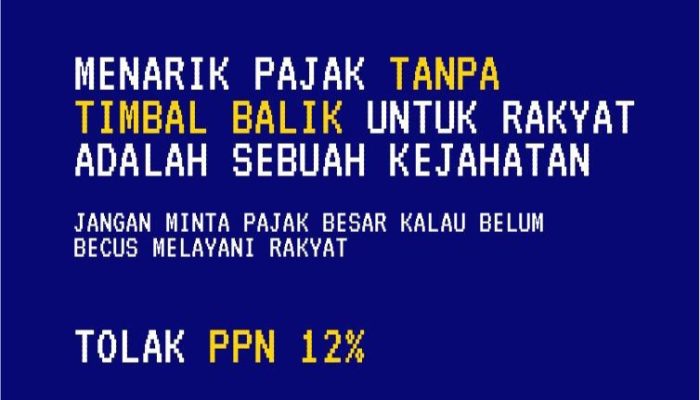 Warganet Gaungkan Petisi Tolak PPN 12 Persen