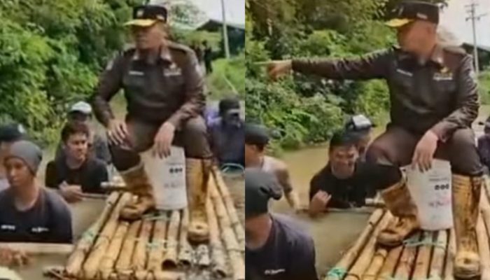 Aksi Dirut PDAM Bangkalan Ditandu Bak Raja Saat Tinjau Banjir Jadi Cibiran Warganet: Aura Feodalismenya Sangat Kuat