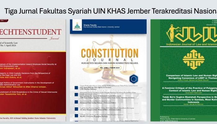 Keren! Tiga Jurnal Fakultas Syariah UIN KHAS Jember Terakreditasi Nasional