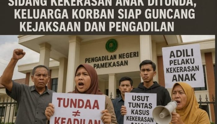 Kecewa Sidang Tuntutan Ditunda, Keluarga Korban Kekerasan Anak Ancam Kepung Kejari dan PN Pamekasan