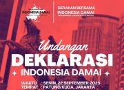 Gerakan Bersama Indonesia Damai Akan Gelar Deklarasi di Monumen Patung Kuda