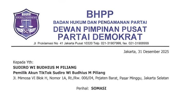 Tuding SBY Aktor di Balik Isu Ijazah Palsu Jokowi, Demokrat Somasi Pemilik Akun Tiktok Sudiro