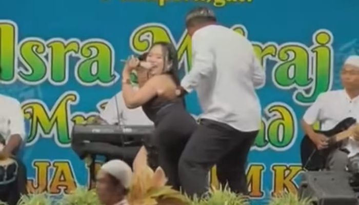 Viral Dangdutan dengan Biduan Seksi di Acara Isra’ Mi’raj, Panitia Berdalih Digelar Usai Pengajian