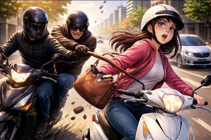 Foto ilustrasi aksi jambret.