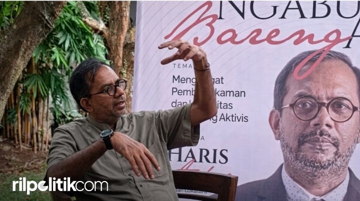 Pendiri Lokataru Foundation Haris Azhar. [Foto: rilpolitikcom]