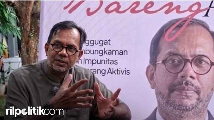 Pendiri Lokataru Foundation Haris Azhar. [Foto: rilpolitikcom]