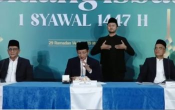 Pemerintah Tetapkan Idulfitri 1447 H Jatuh pada 21 Maret.