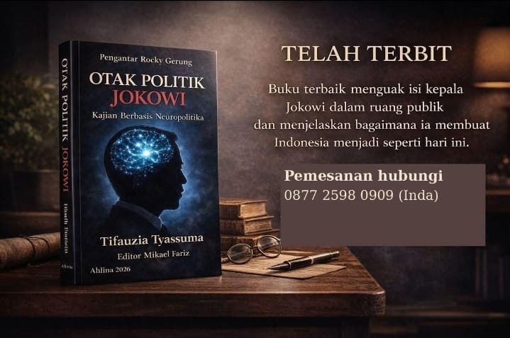Dokter Tifa terbitkan buku baru berjudul, 'Otak Politik Jokowi'. [Foto: akun X Dokter Tifa]
