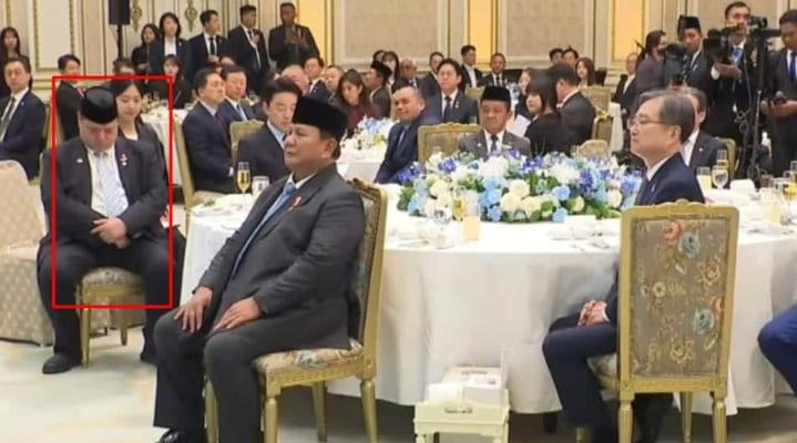 Foto Menko Perekonomian Airlangga Hartarto seperti ketiduran dalam pertemuan kenegaraan jadi sorotan netizen.