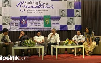 Sharing Session bertajuk, ‘Malang Raya Roundtable: Mencari Konsesus Publik Jelang Derby Jatim’ yang digelar GEN Malang Raya di kawasan Klojen, Kota Malang, Rabu (15/4/2026).