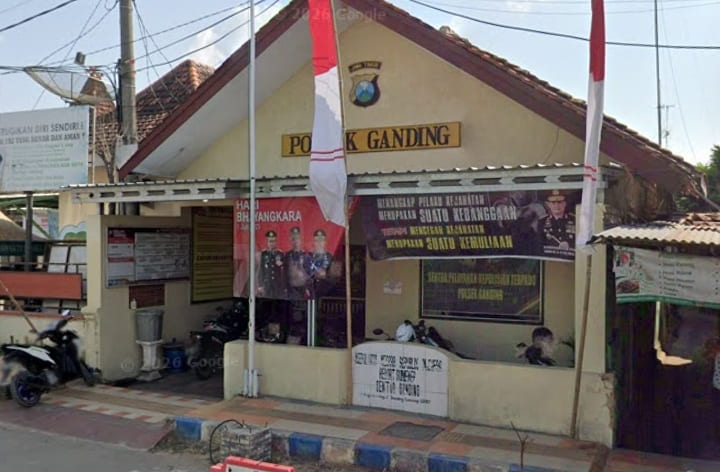 Polsek Ganding Sumenep. [Foto: google.com]