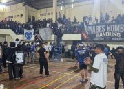 Suasana nobar BOMBER di GOR Sangkuriang, Kamis (30/4/2026).