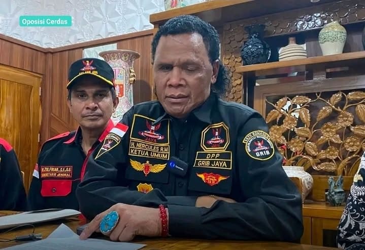 Ketua Umum Gerakan Rakyat Indonesia Bersatu (GRIB) Jaya, Hercules Rosario Marshal.