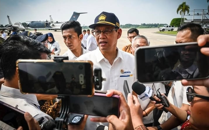 Menkeu Purbaya Yudhi Sadewa (bertopi).