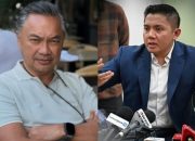 Eks Wamenlu Dino Patti Djalal (kiri) dan Seskab Teddy Indra Wijaya (kanan).