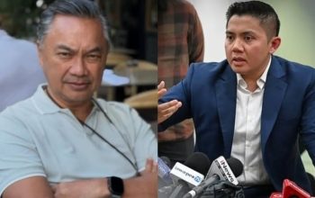 Eks Wamenlu Dino Patti Djalal (kiri) dan Seskab Teddy Indra Wijaya (kanan).