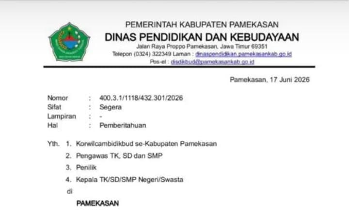 Guru ASN di Pamekasan wajib masuk kerja di hari libur sekolah.