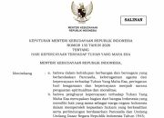 Keputusan Menteri Kebudayaan menetapkan tanggal 13 Juli sebagai Hari Kepercayaan Terhadap Tuhan Yang Maha Esa.