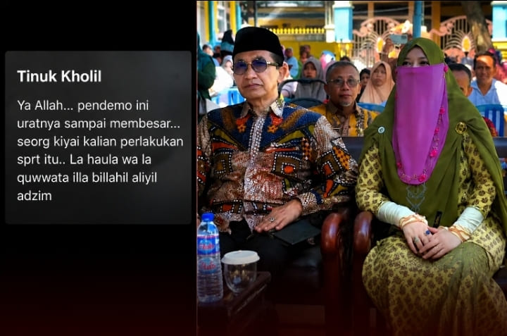 Postingan istri Bupati Pamekasan Kholilurrahman, Tinuk Kholil sindir pendemo jadi sorotan publik.