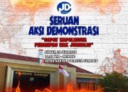 Poster rencana aksi demomstrasi menuntut pencopotan Kapolresta Sumenep Kombes Pol Ariek Andri Sentanu.