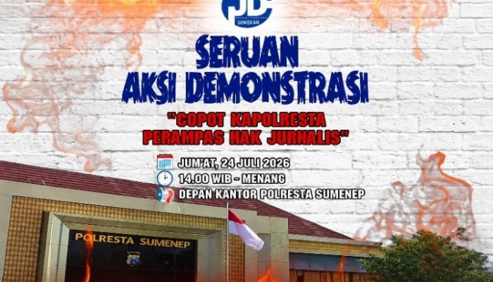 Sejumlah Organisasi Akan Geruduk Polresta Sumenep, Minta Copot Kapolresta ‘Perampas Hak Jurnalis’