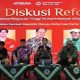 Tokoh aktivis mahasiswa dan pemuda, Mohammad Bifa Agusryyanto (pegang mic) dalam acara Seminar "Menarasikan Ulang Republik, Menuju Reformasi Partai Politik" di Universitas Muhammadiyah Surabaya, Sabtu (25/7/2026). [Foto: istimewa]