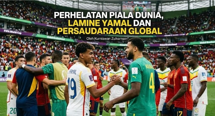 Ilustrasi sepak bola dunia.