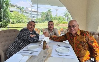 Pertemuan Hotman Paris dan Ketum PWI.