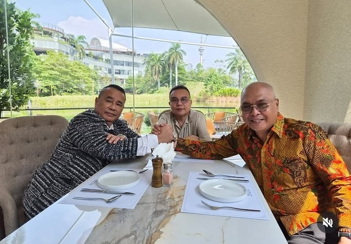Pertemuan Hotman Paris dan Ketum PWI.