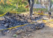 Kebakaran di area parkir kawasan Gunung Eteng Kangayan hanguskan puluhan kendaraan motor.