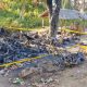 Kebakaran di area parkir kawasan Gunung Eteng Kangayan hanguskan puluhan kendaraan motor.