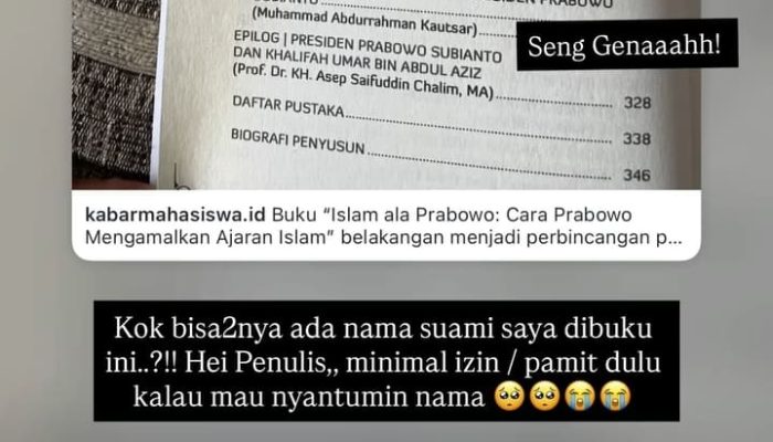 Buku Islam Ala Prabowo Diduga Asal Catut Nama, TGB dan Istri Gus Kautsar Ngaku Tak Pernah Kirim Tulisan