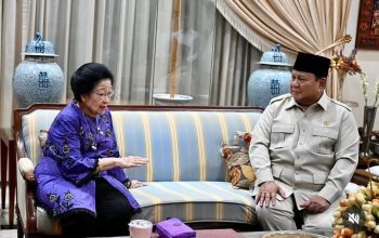 Prabowo Temui Megawati, Sampaikan Duka Wafatnya Guruh Soekarnoputra