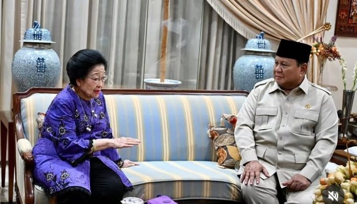Prabowo Temui Megawati, Sampaikan Duka Wafatnya Guruh Soekarnoputra