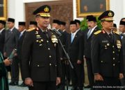 Pelantikan Suyudi Ario Seto (kiri) sebagai Kapolri dan Wahyu Hadiningrat (kanan) sebagai Wakapolri di Istana Kepresidena, Jakarta, Kamis (1/10/2026).