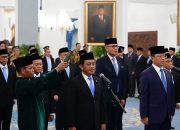 Pelantikan pejabat hasil reshuffle kabinet 1 Oktober 2026.