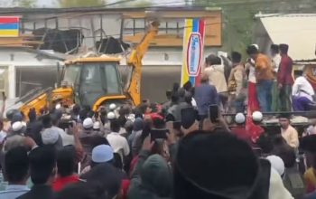 Gerai Sudah Hancur, Polres Pamekasan Masih Nunggu Laporan Usut Perusakan Indomaret
